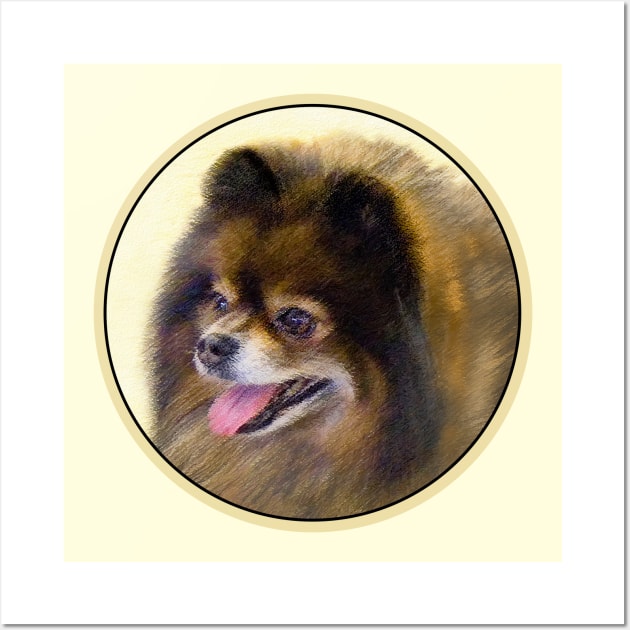 Pomeranian (Black and Tan) Wall Art by Alpen Designs